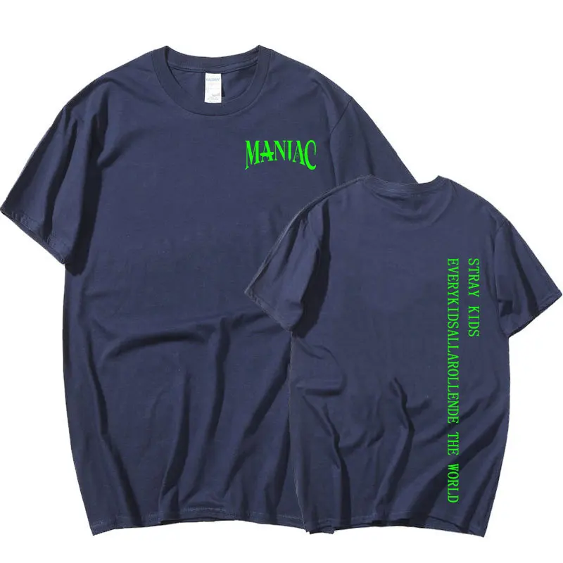 Stray Kids MANIAC Print T-shirt Men's 100% Cotton T Shirt Streetwear Korean Short Sleeve Tees High Quality Fans KPOP T-shirts
Stray Kids MANIAC Print T-shirt Men's 100% Cotton T Shirt Streetwear Korean Short Sleeve Tees High Quality Fans KPOP T-shirts