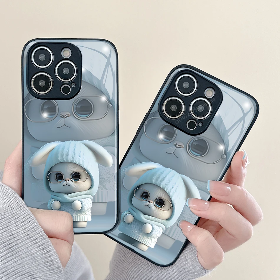 Cartoon Rabbit Painted Glass Phone Case For iPhone 14 13 12 11 Pro Max Mini XS Max X XR 7 8 Plus Se2 SE3 Protection Back Cover
Cartoon Rabbit Painted Glass Phone Case For iPhone 14 13 12 11 Pro Max Mini XS Max X XR 7 8 Plus Se2 SE3 Protection Back Cover