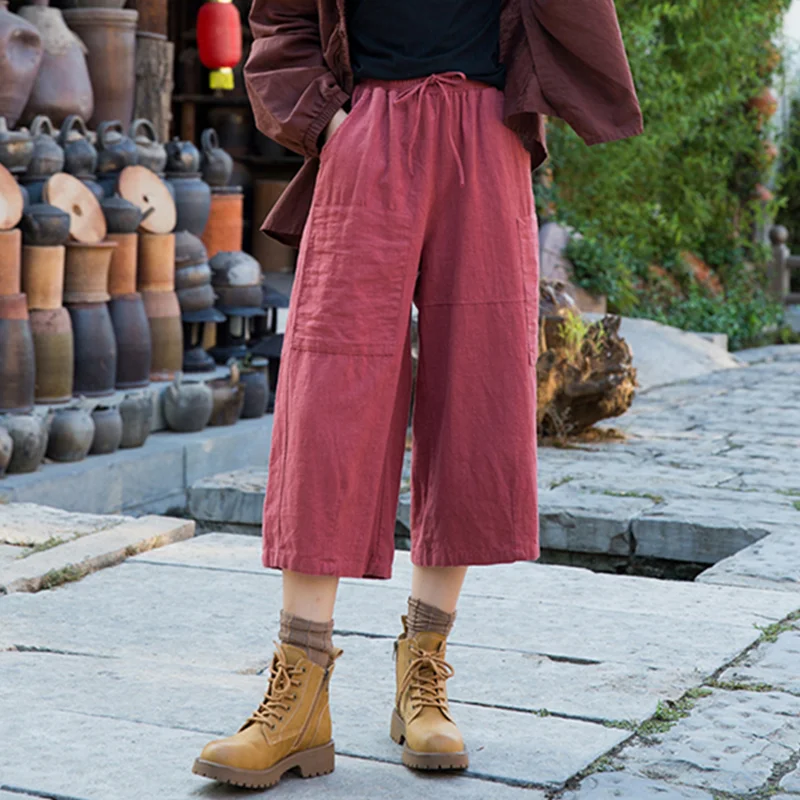 Vintage Yoga Clothes Cotton Linen Women High Waist Pants Baggy Loose Large Oversized Size Women's Cargo Trousers Wide Leg
Vintage Yoga Clothes Cotton Linen Women High Waist Pants Baggy Loose Large Oversized Size Women's Cargo Trousers Wide Leg