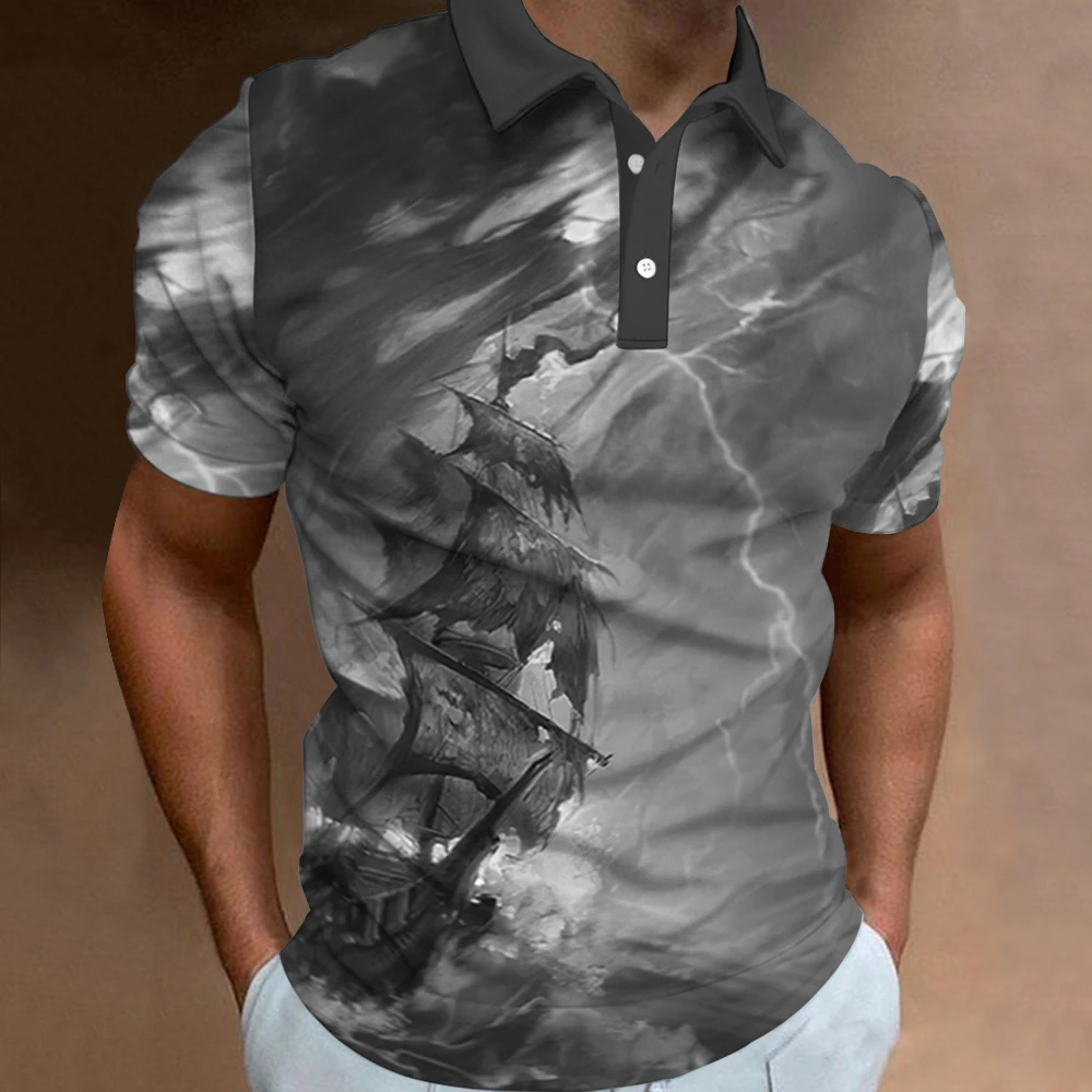Summer Men's T-shirt Short Sleeve 3d Printed Polo Shirt Plaid Pattern Man Tshirt Button-up Clothing Street Casual Polo Blouse
Summer Men's T-shirt Short Sleeve 3d Printed Polo Shirt Plaid Pattern Man Tshirt Button-up Clothing Street Casual Polo Blouse