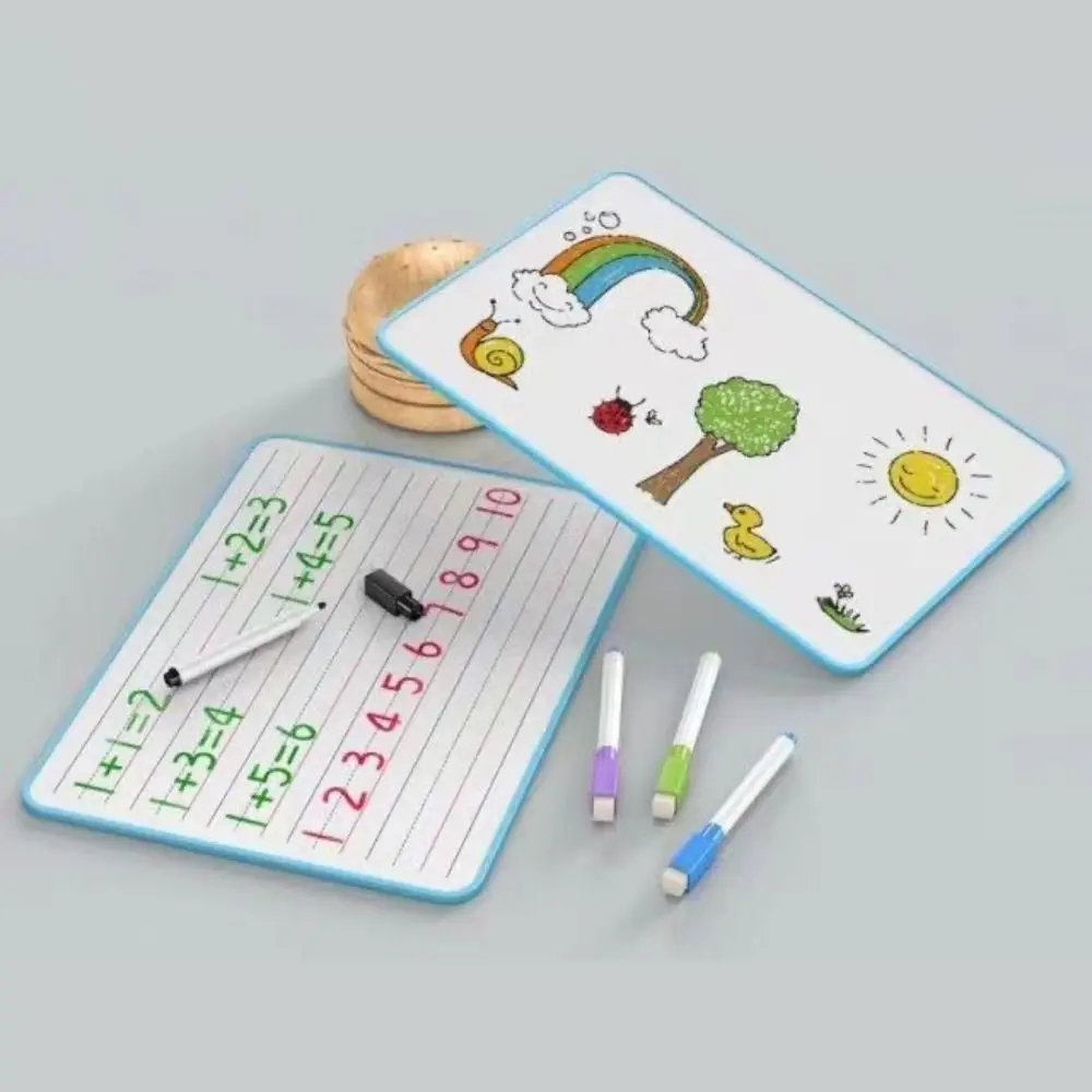 Desktop Portable A4 Writing Pad Drawing With 4 Markers And 1 Eraser Planner Fridge 9" X 12" Whiteboard Memo Message Board
Desktop Portable A4 Writing Pad Drawing With 4 Markers And 1 Eraser Planner Fridge 9" X 12" Whiteboard Memo Message Board