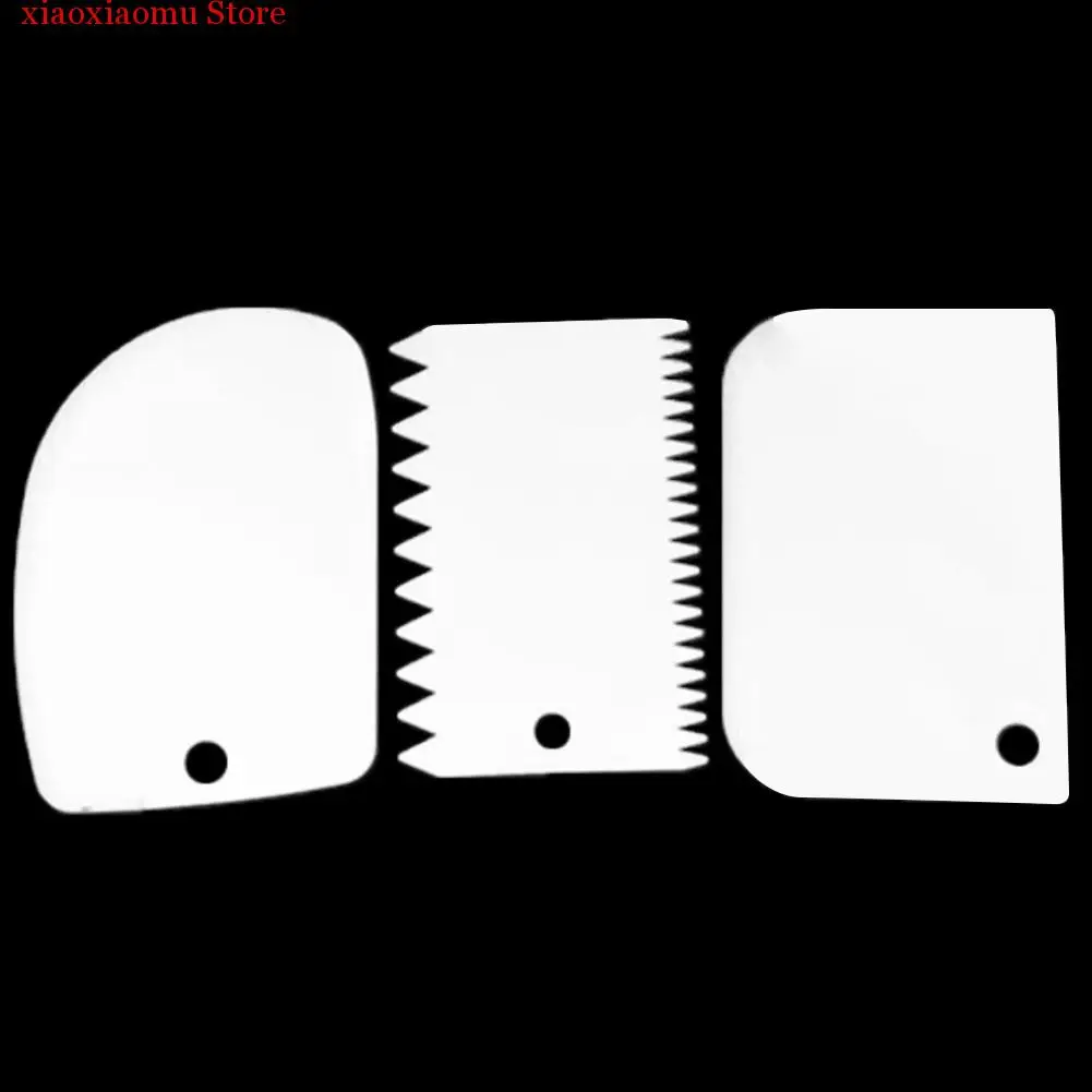 3Pcs Cream Scraper Suit DIY Kitchen Straight Arc Tooth Shape Cream Bread Cutter Plastic Cake Pasty Scraper Baking Fondant Tools
3Pcs Cream Scraper Suit DIY Kitchen Straight Arc Tooth Shape Cream Bread Cutter Plastic Cake Pasty Scraper Baking Fondant Tools