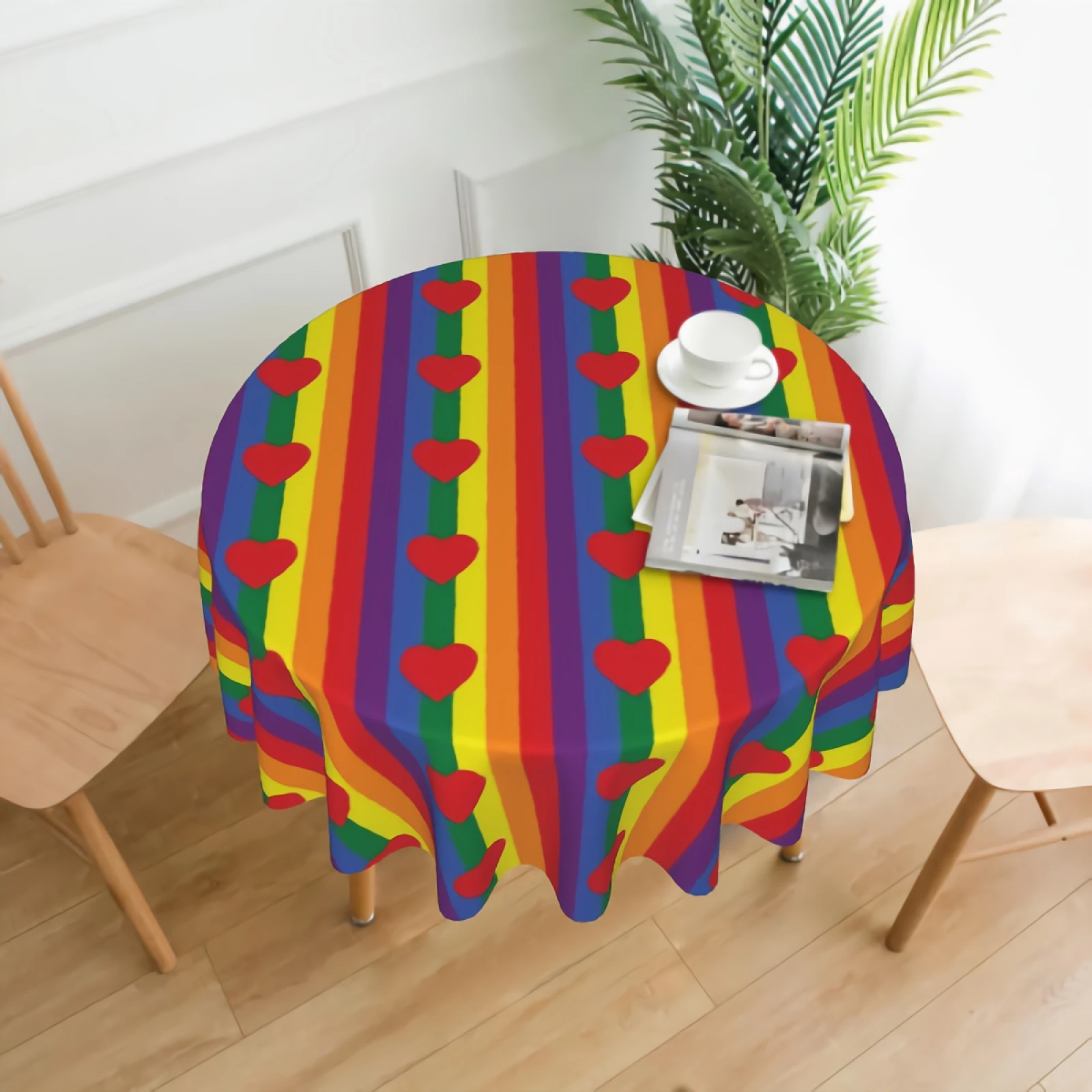 Colorful Love Hearts Table Cloth Wrinkle Free Decorative Tablecloths Cover for Parties Wedding Tabletop Decoration-60 inch
Colorful Love Hearts Table Cloth Wrinkle Free Decorative Tablecloths Cover for Parties Wedding Tabletop Decoration-60 inch