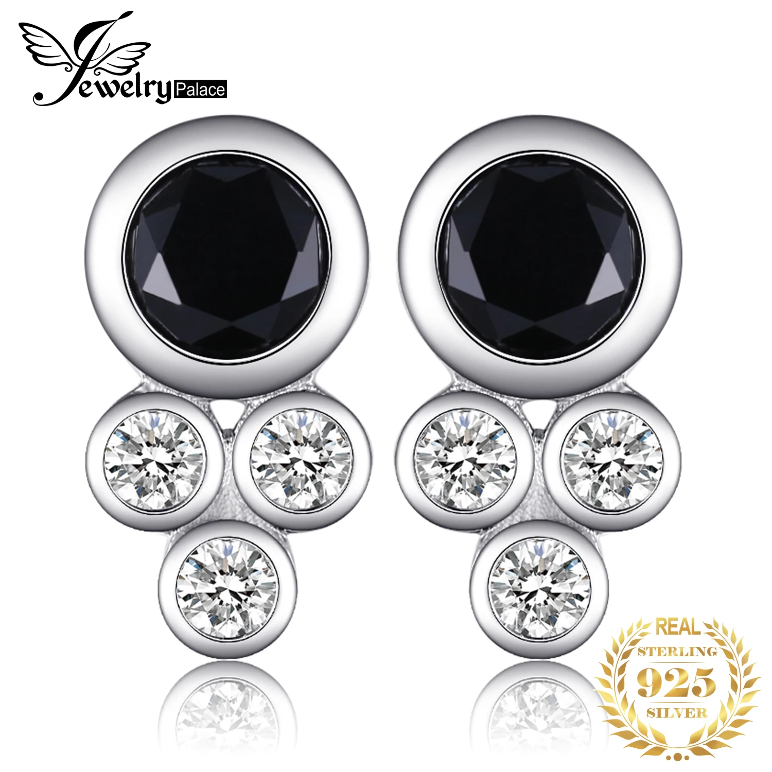 JewelryPalace 1.2ct Natural Black Spinel 925 Sterling Silver Stud Earrings for Woman Fashion Jewelry Trendy Gift New Arrival
JewelryPalace 1.2ct Natural Black Spinel 925 Sterling Silver Stud Earrings for Woman Fashion Jewelry Trendy Gift New Arrival
