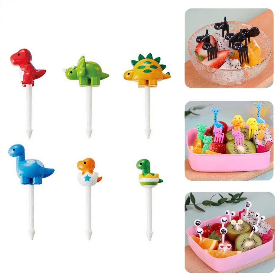 Animal Farm Dinosaur Fruit Fork Cartoon Children Snack Cake Dessert Pick Toothpick Bento Lunches Party Decoration Accessories
Animal Farm Dinosaur Fruit Fork Cartoon Children Snack Cake Dessert Pick Toothpick Bento Lunches Party Decoration Accessories