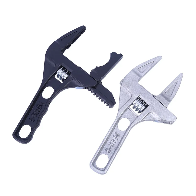 Adjustable Wrench Large Opening Bathroom Spanner Wrench Wide Jaw 6-68mm Aluminum Alloy Spanner Wrench Shank Plumber Hand Tool
Adjustable Wrench Large Opening Bathroom Spanner Wrench Wide Jaw 6-68mm Aluminum Alloy Spanner Wrench Shank Plumber Hand Tool