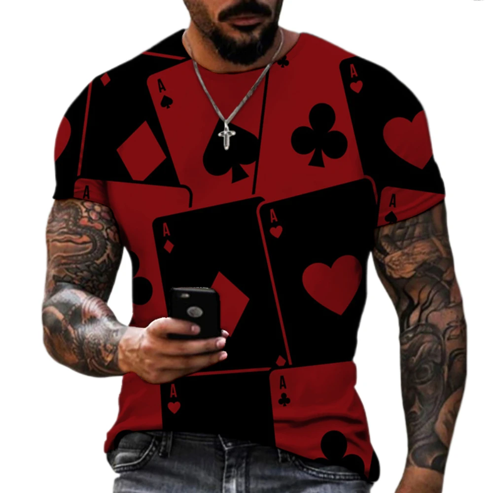 Men's T-Shirt 2022 Summer Casual Round Neck Short Sleeve Urban Poker Spades 3D Printing Fashion Sports Quick Dry Shirt
Men's T-Shirt 2022 Summer Casual Round Neck Short Sleeve Urban Poker Spades 3D Printing Fashion Sports Quick Dry Shirt