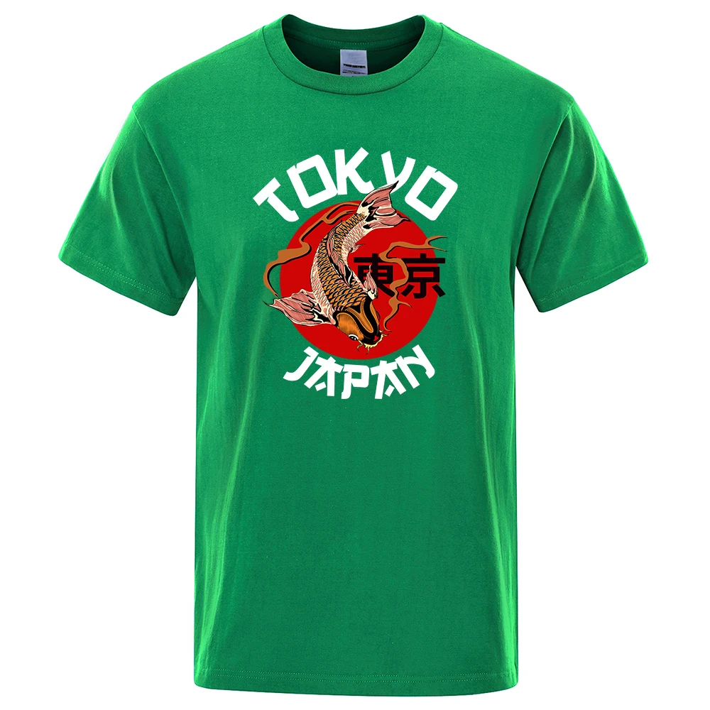 Tokyo Koi Fish Printing Mens T-Shirts Sports Round Neck T-Shirt Fashion Crewneck Short Sleeve Streetwear Creative Tshirts Mans
Tokyo Koi Fish Printing Mens T-Shirts Sports Round Neck T-Shirt Fashion Crewneck Short Sleeve Streetwear Creative Tshirts Mans