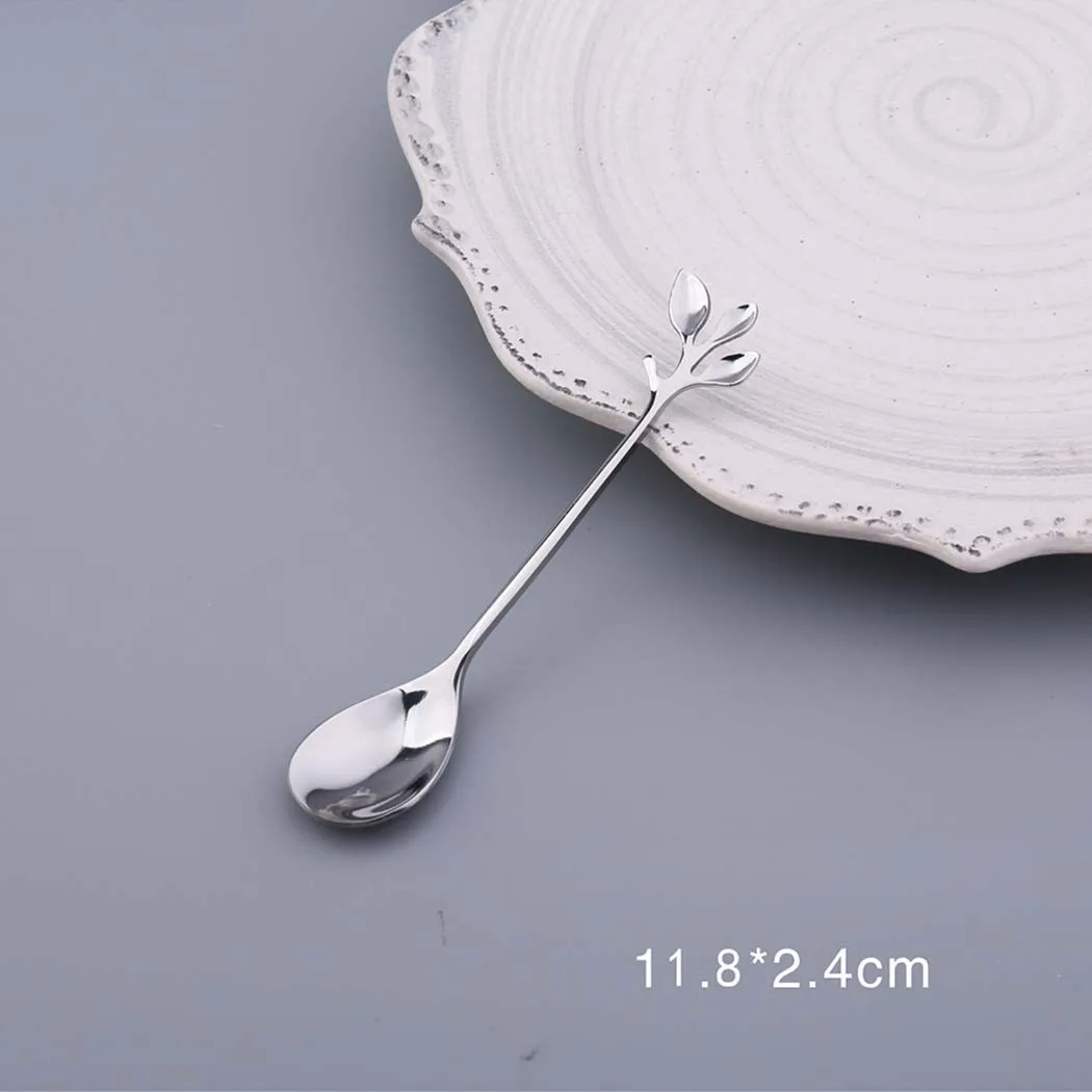 Cute Spoon 1pc Creative Appetizers Cocktail Coffee Leaf Desserts Mini Cake Olives Seafood Stainless Steel Stirring
Cute Spoon 1pc Creative Appetizers Cocktail Coffee Leaf Desserts Mini Cake Olives Seafood Stainless Steel Stirring