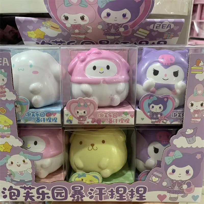 Kawaii Cute Sanrio Hellokitty Kuromi Mymelody Cinnamoroll Pom Pom Purin Relaxing Toys Slow Rebound Interesting Gift For Girls 
Kawaii Cute Sanrio Hellokitty Kuromi Mymelody Cinnamoroll Pom Pom Purin Relaxing Toys Slow Rebound Interesting Gift For Girls