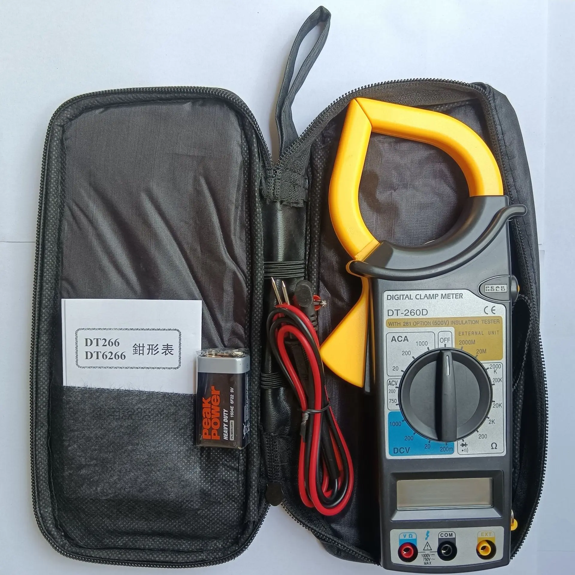 Digital Clamp Multimeter DT260D Professional Clamp Meter AC DC Current Voltage Tester Multimeter Pliers Ammeter
Digital Clamp Multimeter DT260D Professional Clamp Meter AC DC Current Voltage Tester Multimeter Pliers Ammeter
