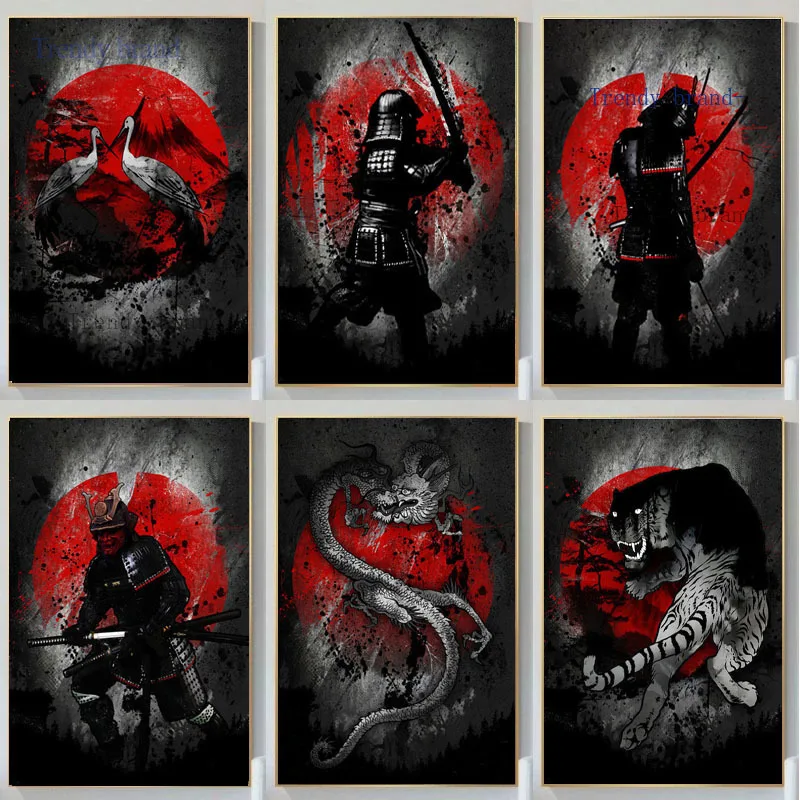 Japanese Ninja Bushido Samurai Canvas Painting Art Nordic Posters and Prints Wall Pictures for Living Room Decoration Frameless
Japanese Ninja Bushido Samurai Canvas Painting Art Nordic Posters and Prints Wall Pictures for Living Room Decoration Frameless