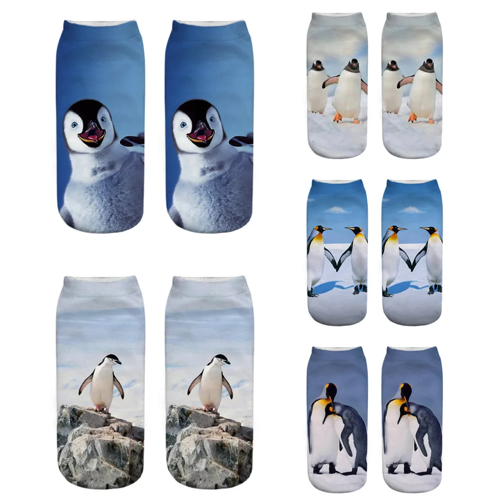 New Funny 3D Printing Cute Cartoon Singing Dancing Christmas Penguin Unisex Animal Series Short Ankle Socks Calcetines De Mujer
New Funny 3D Printing Cute Cartoon Singing Dancing Christmas Penguin Unisex Animal Series Short Ankle Socks Calcetines De Mujer