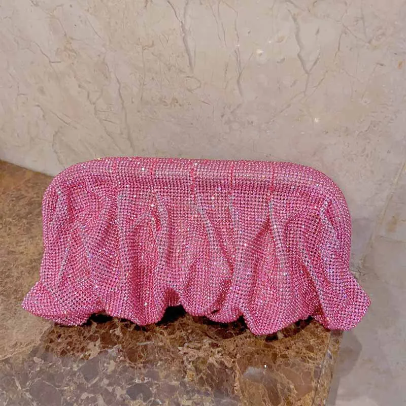 Shiny Bling Rhinestone Diamond Cloud Bags Luxury Evening Bag Dinner Party Clutch Purse Women Handbags Shoulder Gold Chain Bag
Shiny Bling Rhinestone Diamond Cloud Bags Luxury Evening Bag Dinner Party Clutch Purse Women Handbags Shoulder Gold Chain Bag