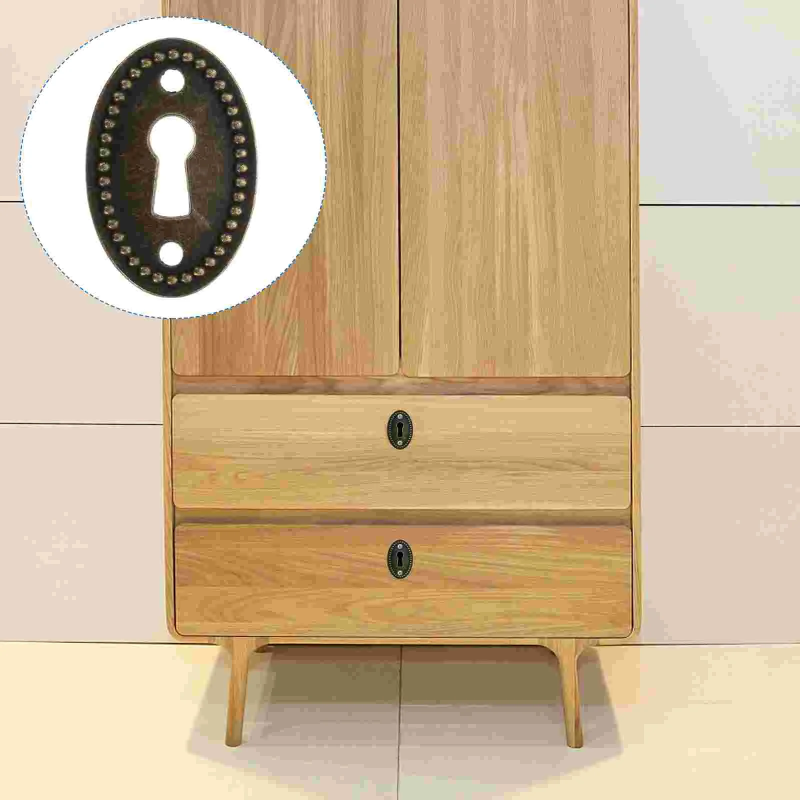 20 Pcs Vintage Furniture Harewares Dresser Drawers Keyhole Insert Plates Dresser Decor Drawer Piece Blindfold Key Lock
20 Pcs Vintage Furniture Harewares Dresser Drawers Keyhole Insert Plates Dresser Decor Drawer Piece Blindfold Key Lock