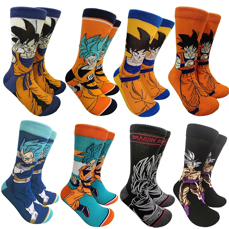 

Dragon Ball Z Son Goku Cartoon Casual Socks Kawaii Anime Figure Piccolo Vegeta Men's socks Fashion Trend Sports Sock stocking