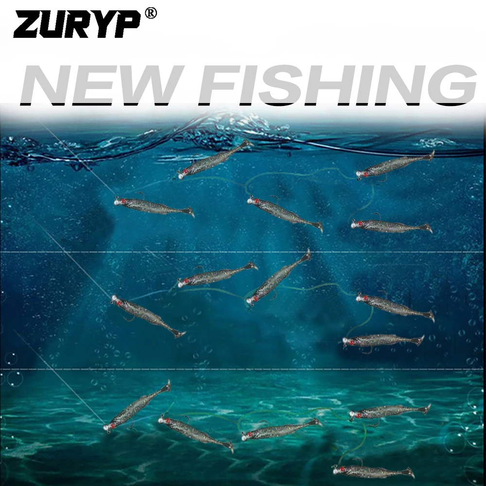 ZURYP 2022 new fishing lure set 5pcs soft bait 3D eyes with jig hook artificial silicone bait Combination Jig tackle
ZURYP 2022 new fishing lure set 5pcs soft bait 3D eyes with jig hook artificial silicone bait Combination Jig tackle