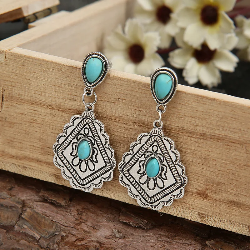 Vintage Statement Boho Dangle Earrings for Women Natural Blue Stone Retro Ethnic Style Jewelry Texture Stone Earring
Vintage Statement Boho Dangle Earrings for Women Natural Blue Stone Retro Ethnic Style Jewelry Texture Stone Earring