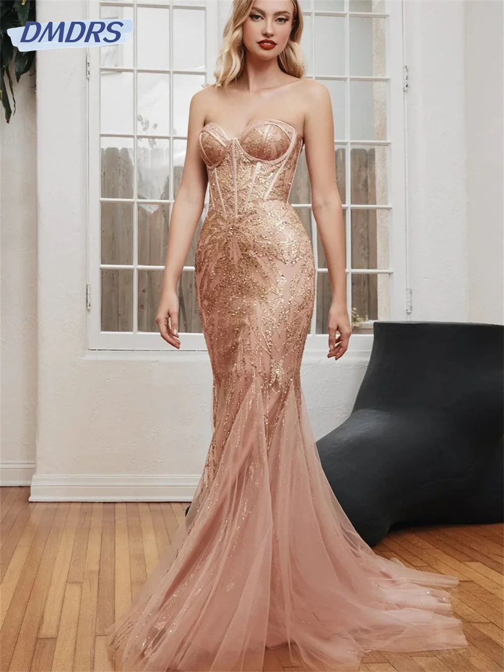 Elegant Mermaid A-Line prom Dress 2024 Charming Sleeveless Evening Dresses Classic Floor-Length Gown Vestidos De Novia
Elegant Mermaid A-Line prom Dress 2024 Charming Sleeveless Evening Dresses Classic Floor-Length Gown Vestidos De Novia