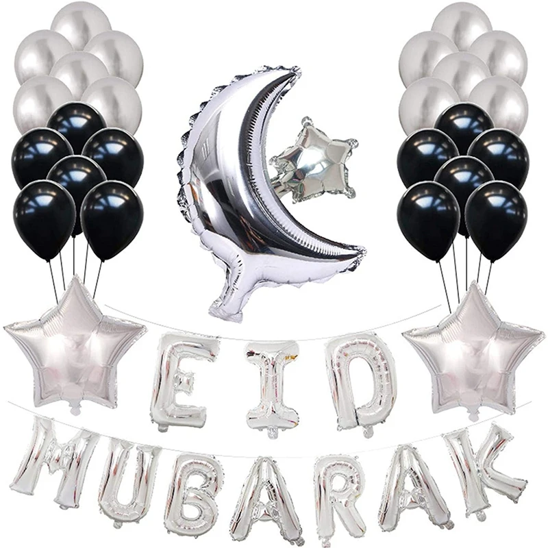 Eid Mubarak Balloons Set Latex Balloon Set Ramadan Decorations Islamic Muslim Eid Celebration Decoration Party Supplies
Eid Mubarak Balloons Set Latex Balloon Set Ramadan Decorations Islamic Muslim Eid Celebration Decoration Party Supplies