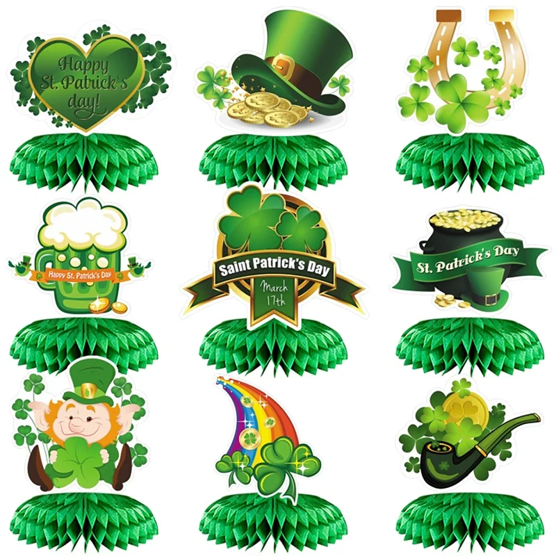 St. Patrick's Day Honeycomb Ball Decoration Irish Festival Green Shamrock Desktop Decoration Holiday Honeycomb Set A 
St. Patrick's Day Honeycomb Ball Decoration Irish Festival Green Shamrock Desktop Decoration Holiday Honeycomb Set A
