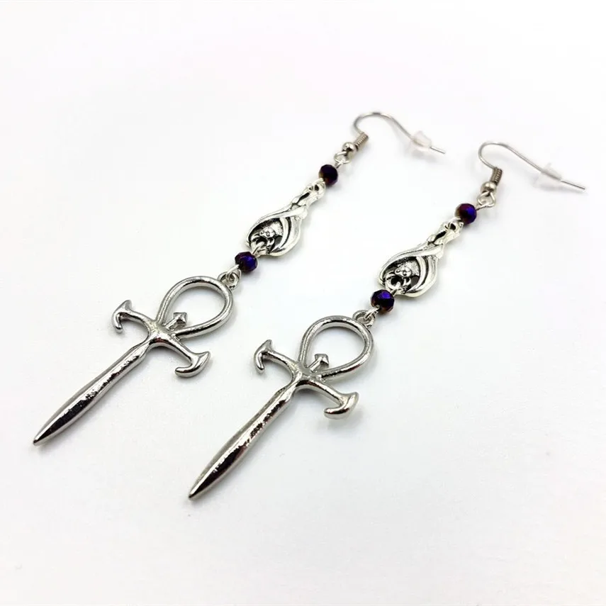 New Vampire Swastika Earrings, Mystical Gothic Gothic Order of Dracula. Vampire Bat Symbol Earings Fashion Jewelry 2022
New Vampire Swastika Earrings, Mystical Gothic Gothic Order of Dracula. Vampire Bat Symbol Earings Fashion Jewelry 2022