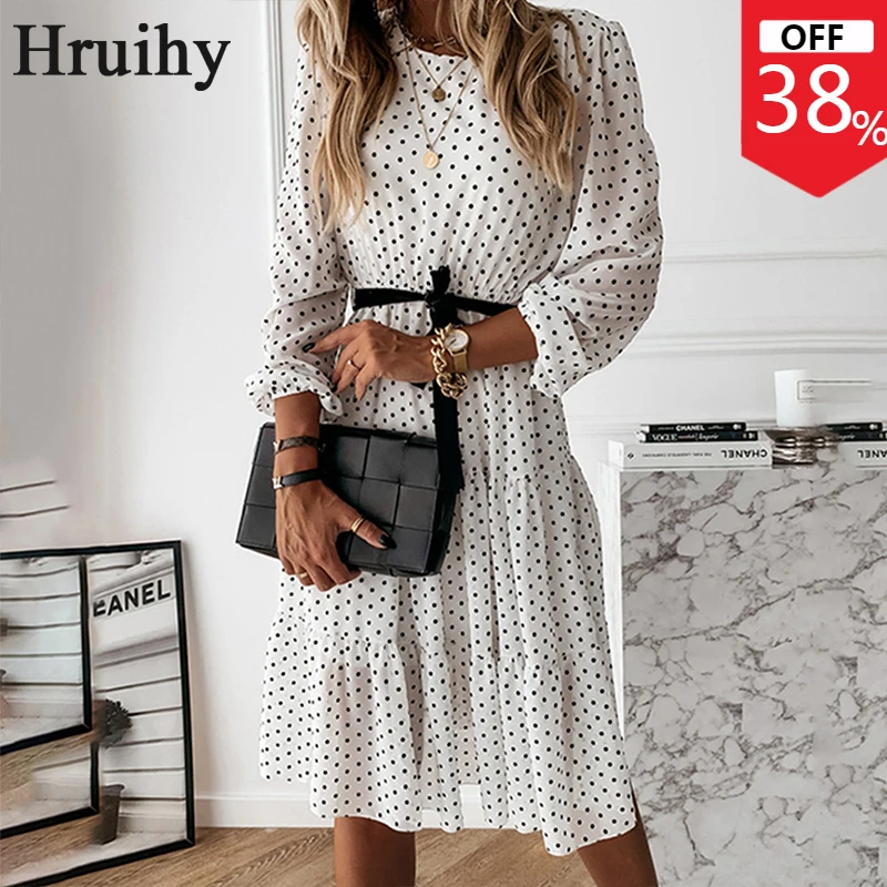 Women Dresses Summer 2022 Long Sleeve O Neck Ploka Dot Print A Line Chic Elegant Sweet Evening Party Fashion Casual Beach Dress
Women Dresses Summer 2022 Long Sleeve O Neck Ploka Dot Print A Line Chic Elegant Sweet Evening Party Fashion Casual Beach Dress