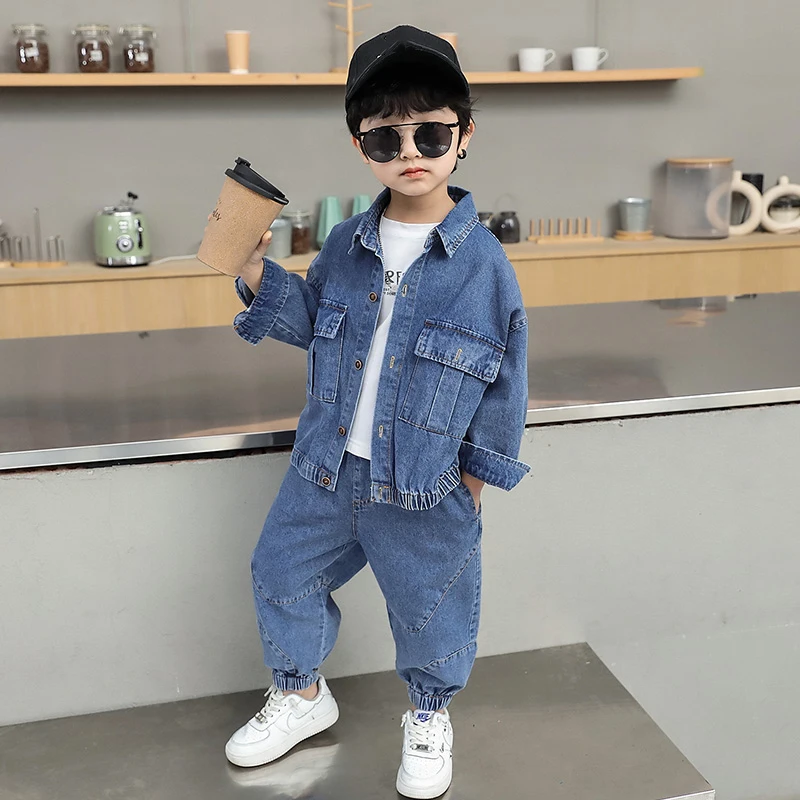 Kids Boys Clothes Sets 2pcs Fashion Pockets Denim Jackets+Jeans Boy Pantsuit Streetwear 2022 New Autumn Children Jean Suits
Kids Boys Clothes Sets 2pcs Fashion Pockets Denim Jackets+Jeans Boy Pantsuit Streetwear 2022 New Autumn Children Jean Suits