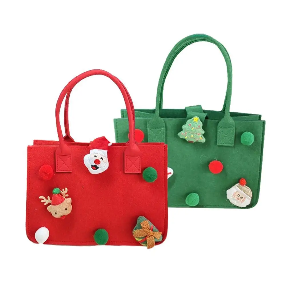 Kids Christmas Felt Gift Bags With Handle Christmas Snacks Candy Storage Bag Reusable Mini Handbag New Year Gift Home Decoration
Kids Christmas Felt Gift Bags With Handle Christmas Snacks Candy Storage Bag Reusable Mini Handbag New Year Gift Home Decoration