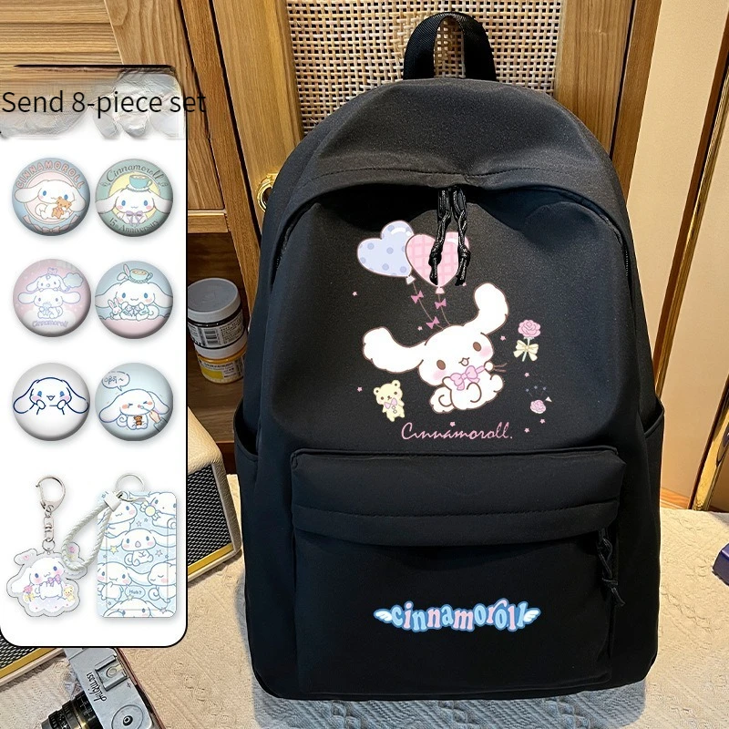 Sanrio Cinnamoroll Girl Student Bag Shoulders Fashion Cute Cartoon Anime Figure Kawaii Stationery School Supplies Christmas Gift
Sanrio Cinnamoroll Girl Student Bag Shoulders Fashion Cute Cartoon Anime Figure Kawaii Stationery School Supplies Christmas Gift