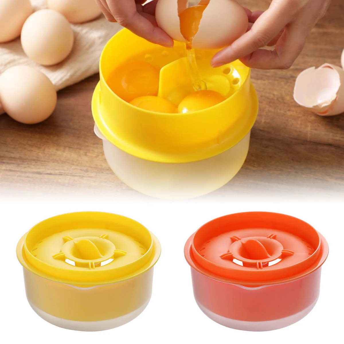 Egg Separator Egg White and Yolk Separator Large Capacity Yolk White Separator Durable Egg White Filter Storage Box Egg Yolk
Egg Separator Egg White and Yolk Separator Large Capacity Yolk White Separator Durable Egg White Filter Storage Box Egg Yolk