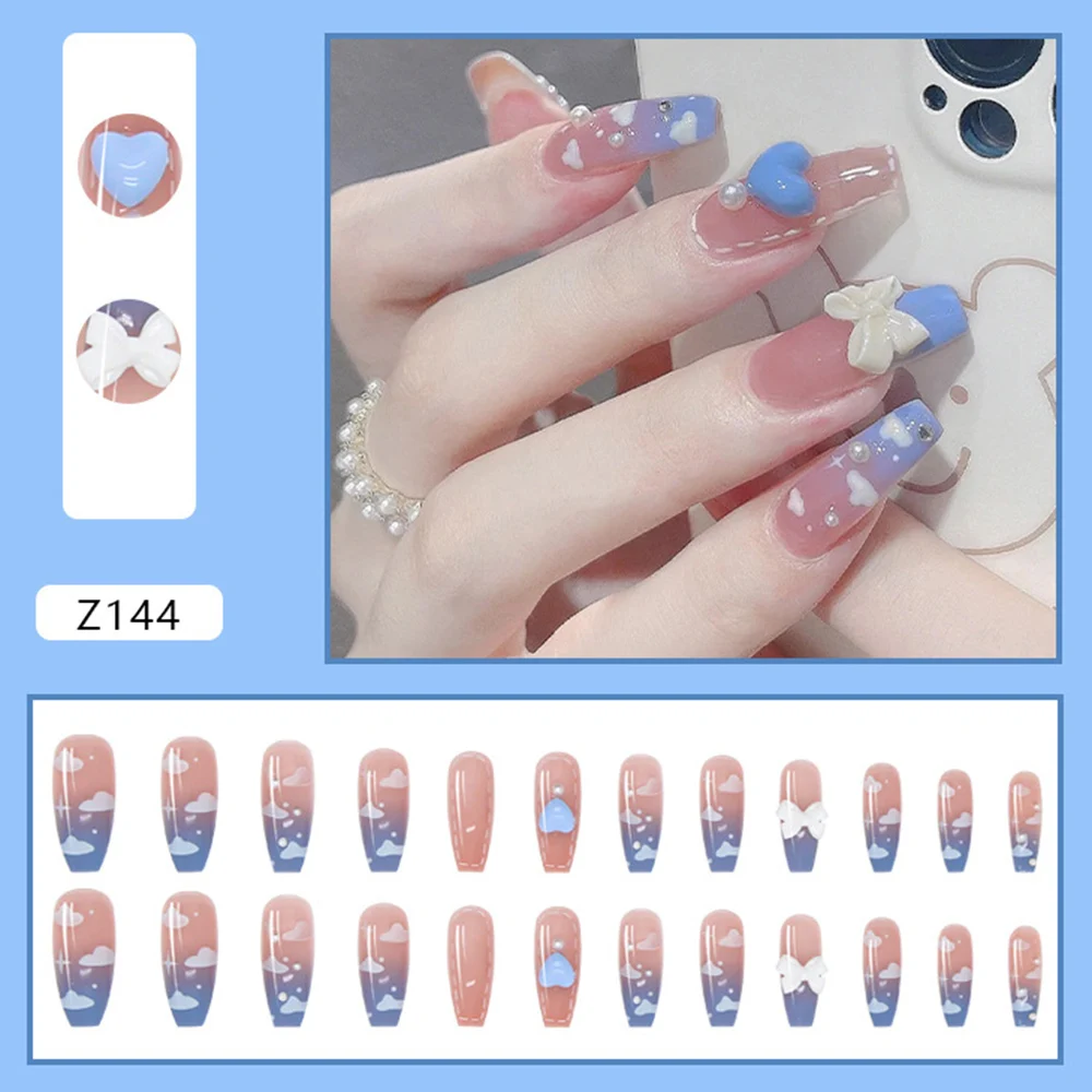 24 шт. глянцевые градиентные синие накладные ногти длинный любовный бант накладные ногти для женщин девушек накладные ногти искусственные н...
24 шт. глянцевые градиентные синие накладные ногти длинный любовный бант накладные ногти для женщин девушек накладные ногти искусственные н...