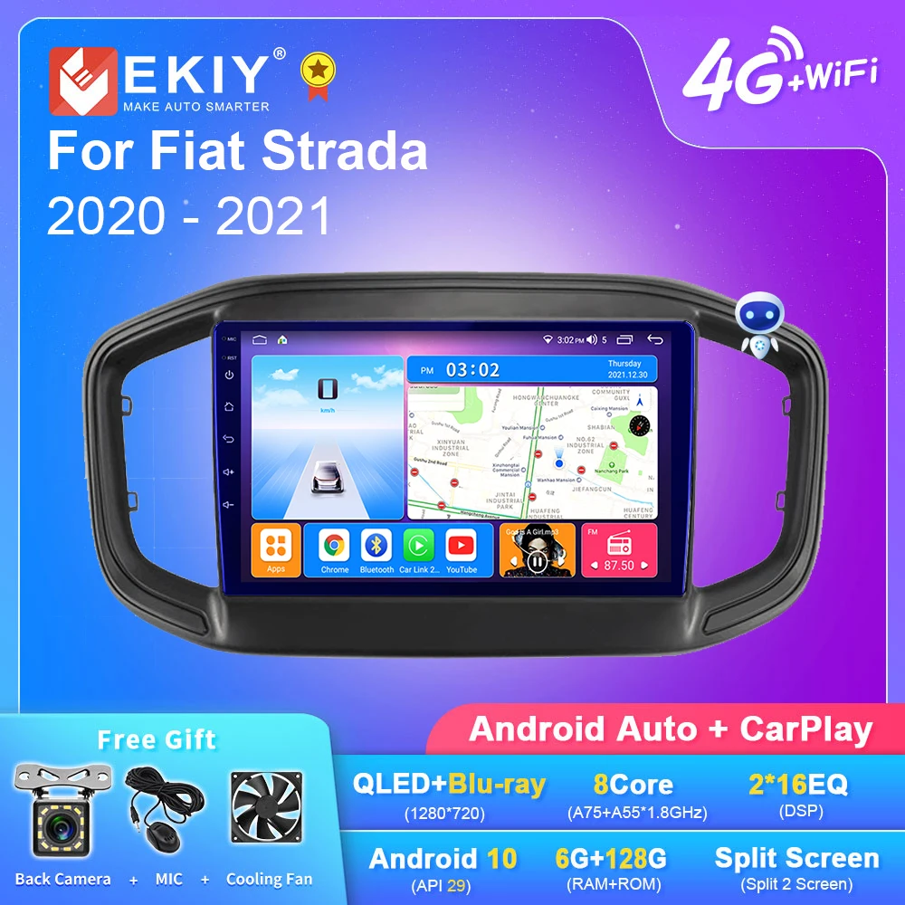 EKIY QLED DSP Android Auto Radio For Fiat Strada 2020 2021 Stereo Car Multimedia Player 2 din GPS Navigation Carplay BT 2din DVD
EKIY QLED DSP Android Auto Radio For Fiat Strada 2020 2021 Stereo Car Multimedia Player 2 din GPS Navigation Carplay BT 2din DVD