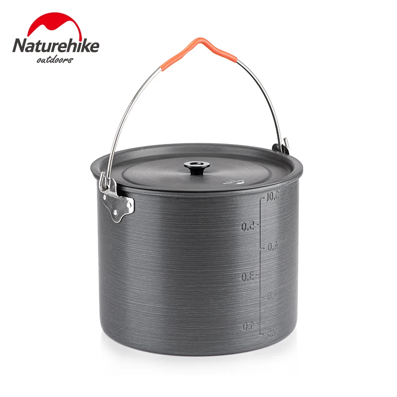 Naturehike 6L/10L Large Capacity Camping Cookware Ultralight Hanging Pot Picnic Aluminum Alloy Pot 6-8 Pers Outdoor Cookware
Naturehike 6L/10L Large Capacity Camping Cookware Ultralight Hanging Pot Picnic Aluminum Alloy Pot 6-8 Pers Outdoor Cookware