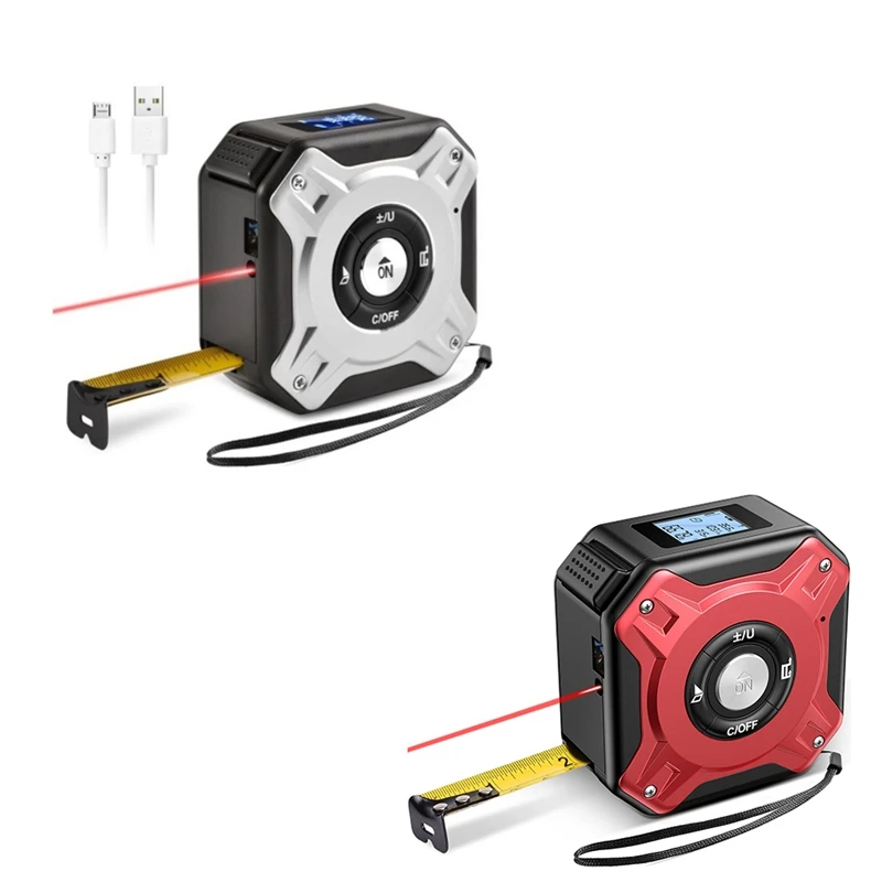 BEAU-USB Rechargeable 40M Measure Digital Tape With Roll Cord Mode Measure Tape Impact Professional Measuring Tool
BEAU-USB Rechargeable 40M Measure Digital Tape With Roll Cord Mode Measure Tape Impact Professional Measuring Tool