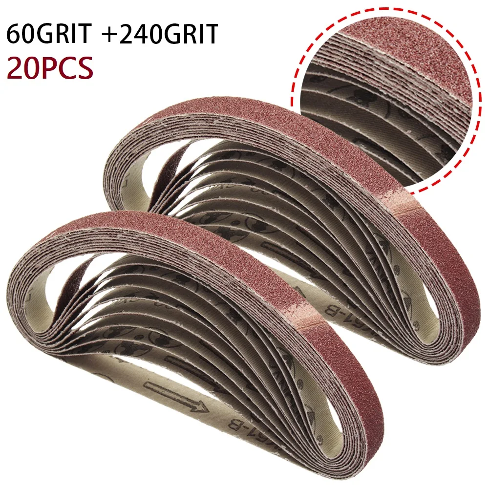 20pcs 15*452mm Sanding Belt 60/240Grit For M10 Sander Adapter Polishing Machine For Wood Soft Metal Grinding Polishing
20pcs 15*452mm Sanding Belt 60/240Grit For M10 Sander Adapter Polishing Machine For Wood Soft Metal Grinding Polishing
