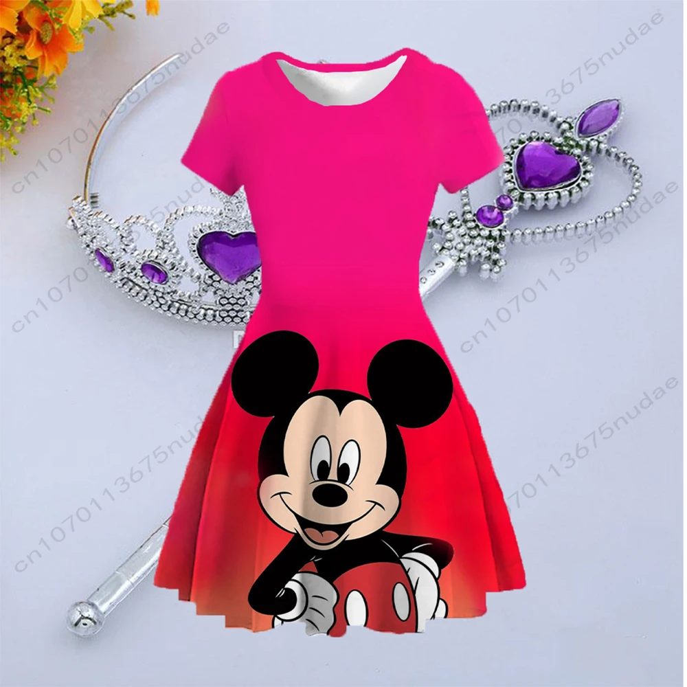 Disney Mickey Mouse Summer New Children's Clothing Casual Fashion Printed Short Sleeve Round Neck Princess Dress Cute Skirt
Disney Mickey Mouse Summer New Children's Clothing Casual Fashion Printed Short Sleeve Round Neck Princess Dress Cute Skirt