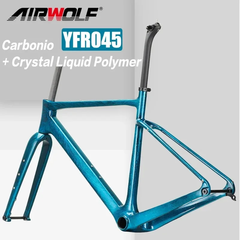 Airwolf T1100 Carbon Road Frame 700x40c BB386 Carbon Bike Frame Carbon Road Bike Frame 142*12mm Disc Brake Frameset
Airwolf T1100 Carbon Road Frame 700x40c BB386 Carbon Bike Frame Carbon Road Bike Frame 142*12mm Disc Brake Frameset