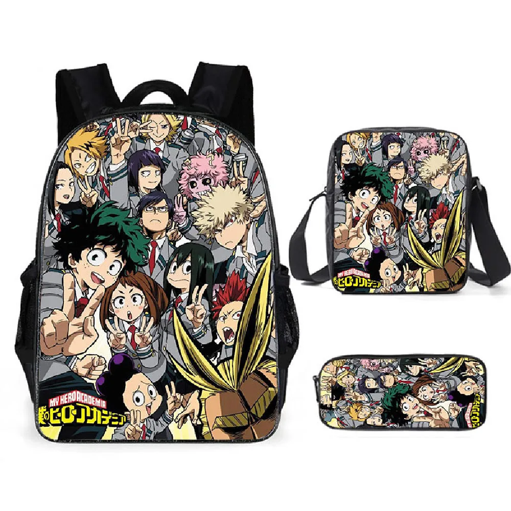 Cartoon Popular Cool My Hero Academia 3pcs/Set Backpack 3D Print School Student Bookbag Laptop Daypack Shoulder Bag Pencil Case
Cartoon Popular Cool My Hero Academia 3pcs/Set Backpack 3D Print School Student Bookbag Laptop Daypack Shoulder Bag Pencil Case