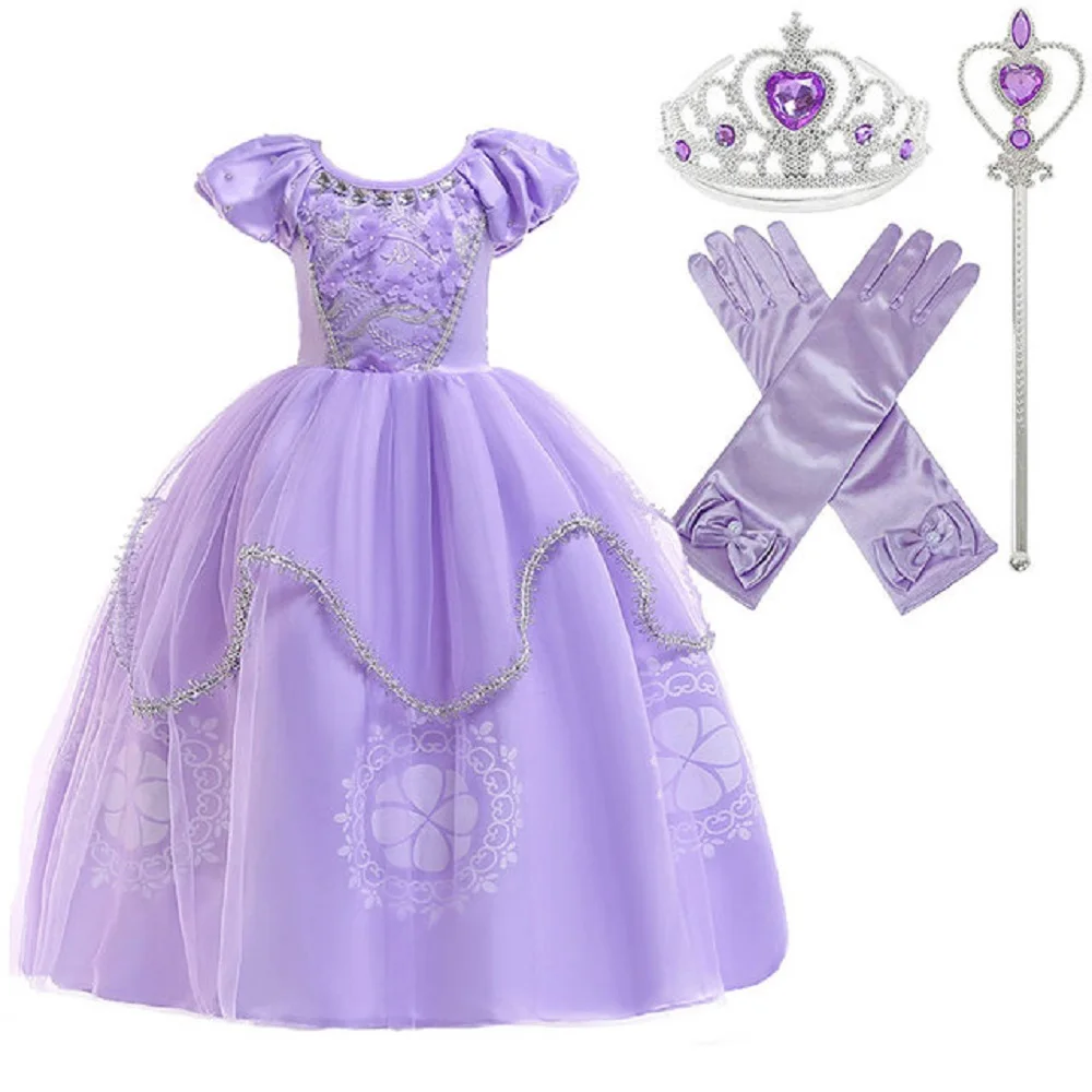 Kids Girls Princess Sofia Dress Rapunzel Dresses Ball Gown Long Party Dress Children Clothing Kids Halloween Cosplay Costume
Kids Girls Princess Sofia Dress Rapunzel Dresses Ball Gown Long Party Dress Children Clothing Kids Halloween Cosplay Costume