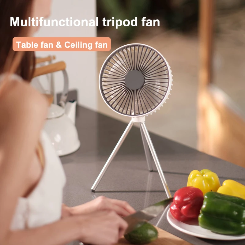 Summer Portable Tripod Table Fan 4000mAh USB Rechargeable Silent Camping Ceiling Fan for Home Outdoor
Summer Portable Tripod Table Fan 4000mAh USB Rechargeable Silent Camping Ceiling Fan for Home Outdoor