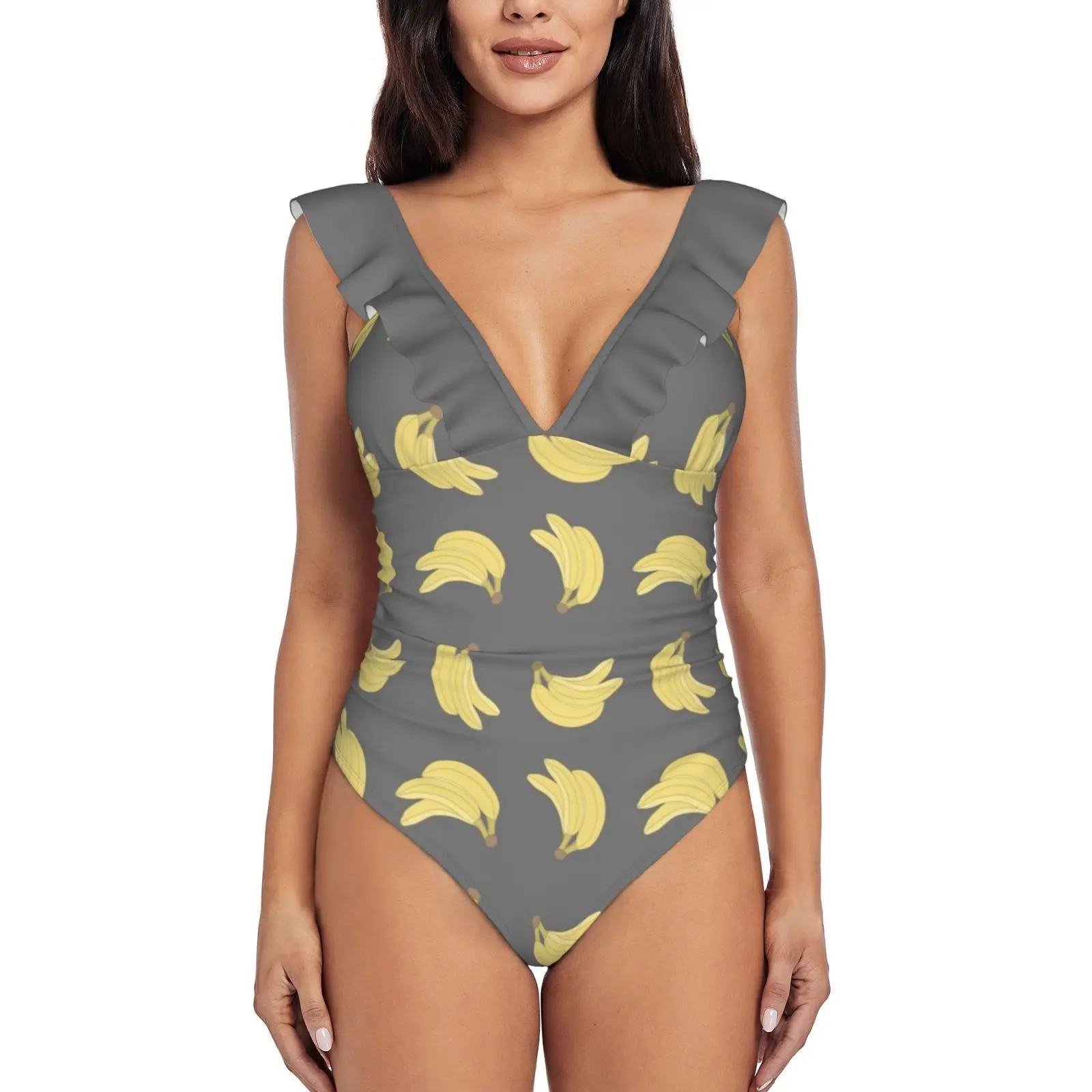 Купальник с принтом бананов и узором, женский купальник, монокини, пляжная одежда, купальные костюмы, банановый банан 
Купальник с принтом бананов и узором, женский купальник, монокини, пляжная одежда, купальные костюмы, банановый банан