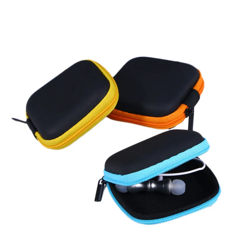 

Case Earphone Pouch Headphone Earbud Storage Carrying Square Eva Earbuds Hard Earphones Box Organizer Travel Cover Mini Holder
