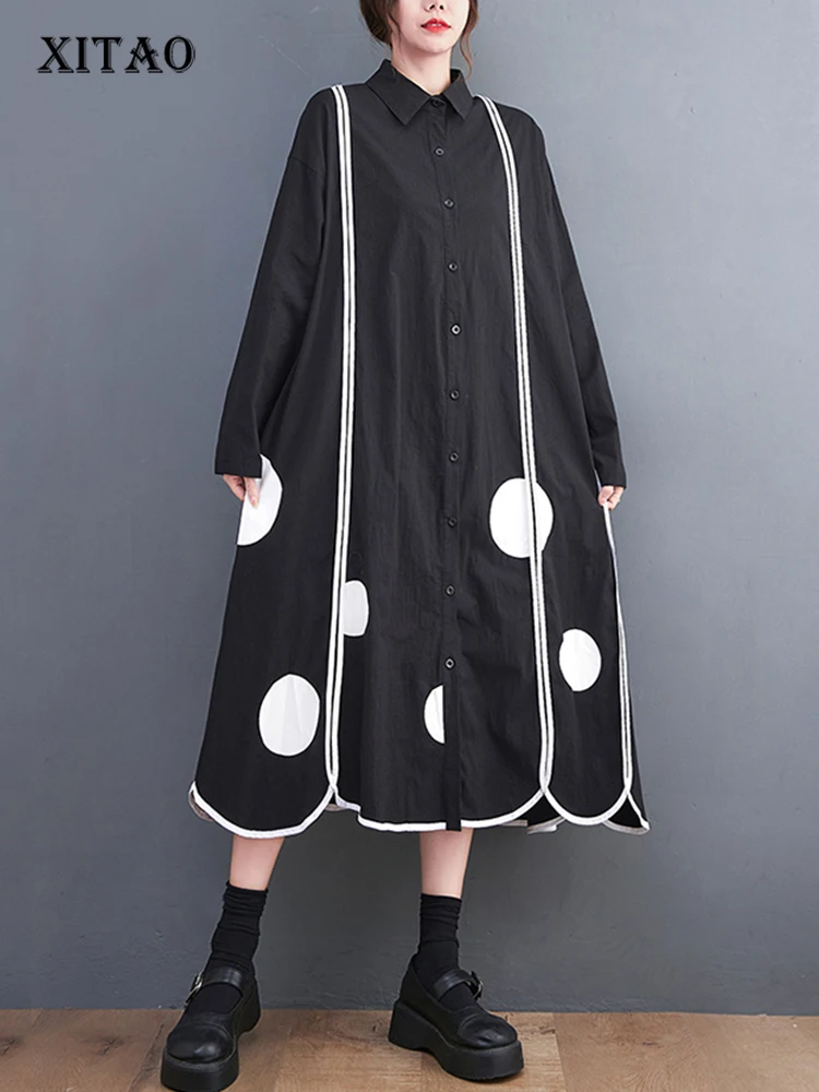 XITAO Vintage Loose Casual Dress Full Sleeve Print Turn Down Collar Single Breasted 2023 Autumn Women New Dress DMJ2288
XITAO Vintage Loose Casual Dress Full Sleeve Print Turn Down Collar Single Breasted 2023 Autumn Women New Dress DMJ2288