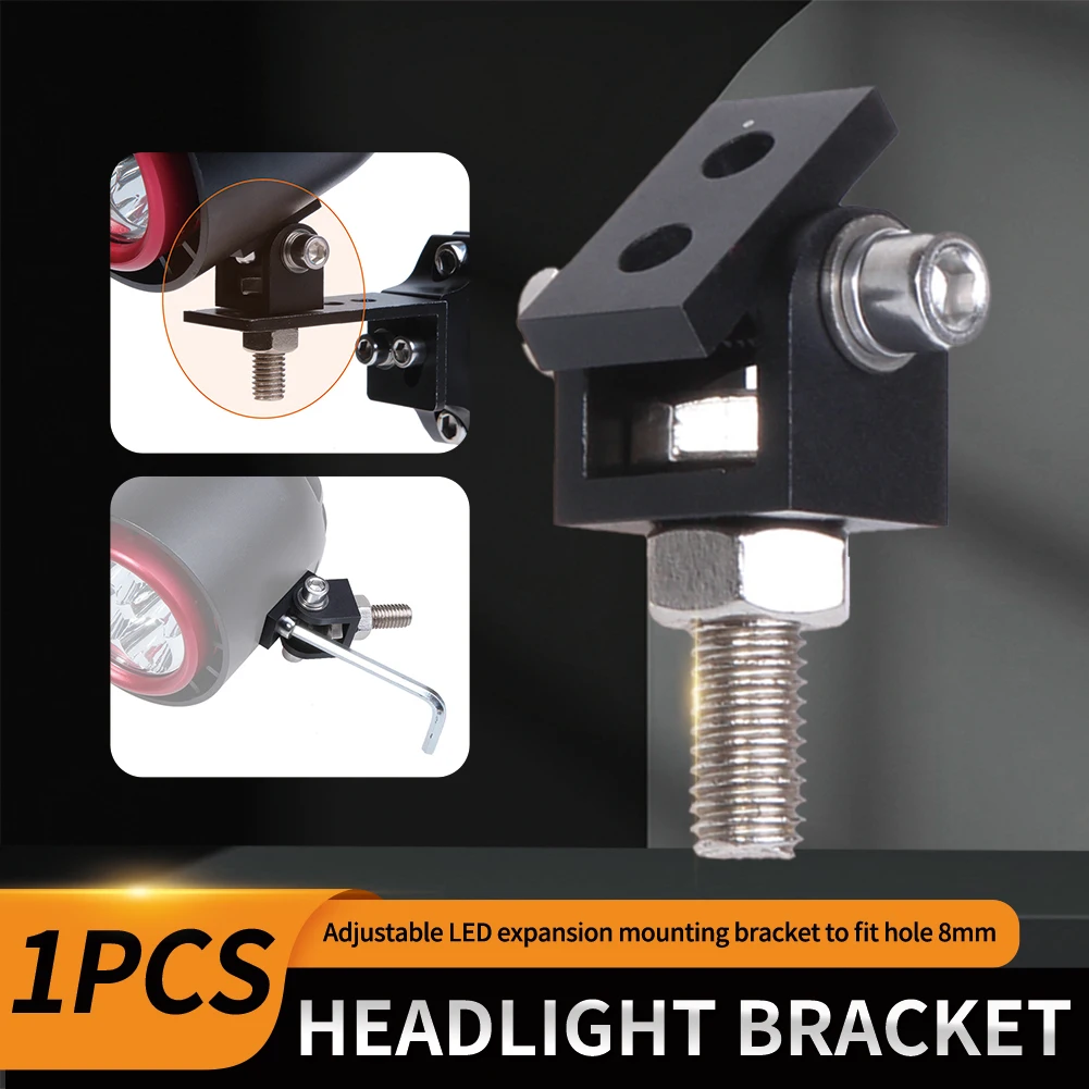 1PC Universal Motorcycle Headlight Mounting Bracket Aluminum Alloy LED Light Adjustable Extension Bracket Moto Lamp Holder
1PC Universal Motorcycle Headlight Mounting Bracket Aluminum Alloy LED Light Adjustable Extension Bracket Moto Lamp Holder