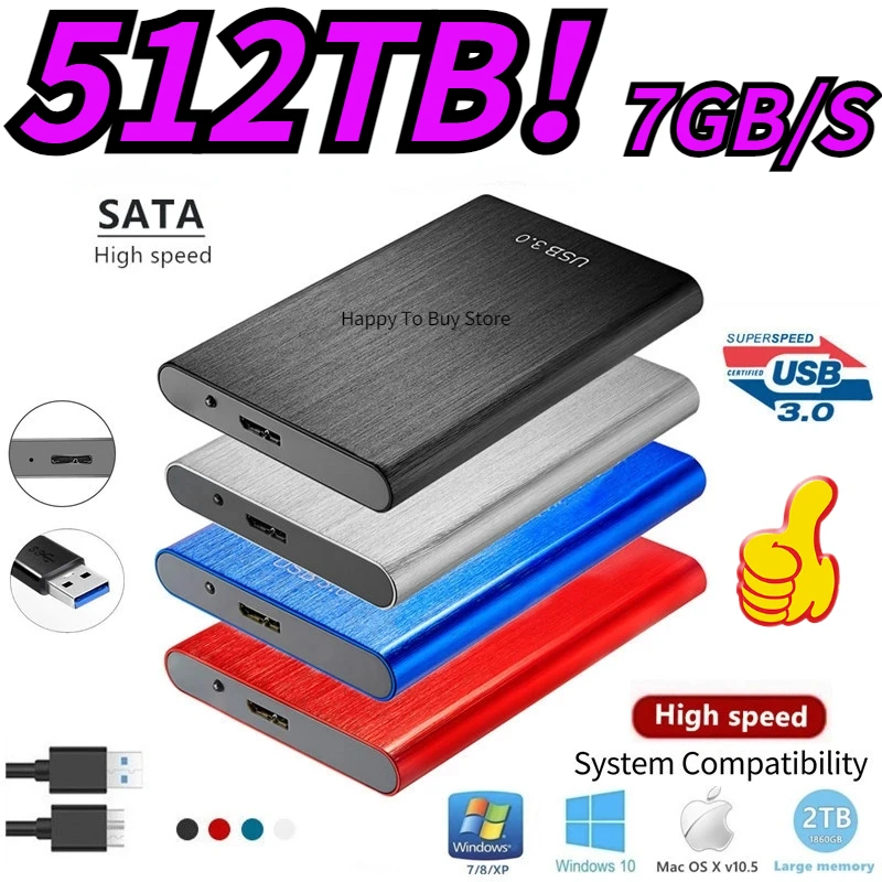 High-speed Portable 500GB 1TB 2TB SSD External Hard Drive Mass Storage USB 3.0 Original Interface for Computer Notebook Laptops 
High-speed Portable 500GB 1TB 2TB SSD External Hard Drive Mass Storage USB 3.0 Original Interface for Computer Notebook Laptops
