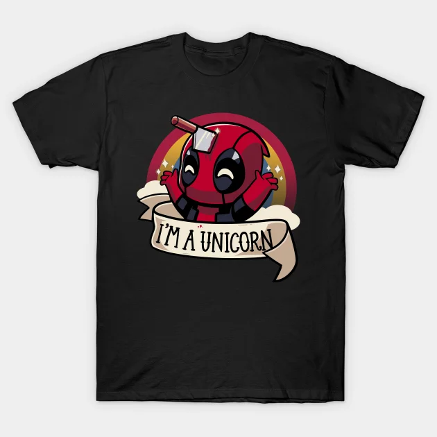 2021 Men/Women's Summer Black Street Fashion Hip Hop I'm a unicorn Deadpool T-shirt Cotton Tees Short Sleeve Tops
2021 Men/Women's Summer Black Street Fashion Hip Hop I'm a unicorn Deadpool T-shirt Cotton Tees Short Sleeve Tops