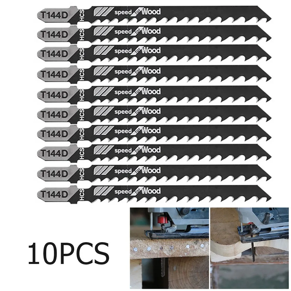 10Pcs Jigsaw Blades T144D Jig Saw Blade For High Speed Metal Steel Wood Assorted Saw Blades Woodworking Tool Cutting Jig Saw
10Pcs Jigsaw Blades T144D Jig Saw Blade For High Speed Metal Steel Wood Assorted Saw Blades Woodworking Tool Cutting Jig Saw
