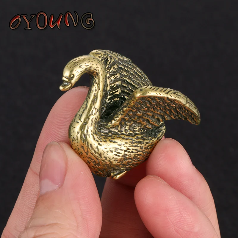 Solid Brass Swan Small Statue Vintage Antique Animal Figurines Miniatures Home Office Desktop Ornament Tea Pet Crafts Collection 
Solid Brass Swan Small Statue Vintage Antique Animal Figurines Miniatures Home Office Desktop Ornament Tea Pet Crafts Collection