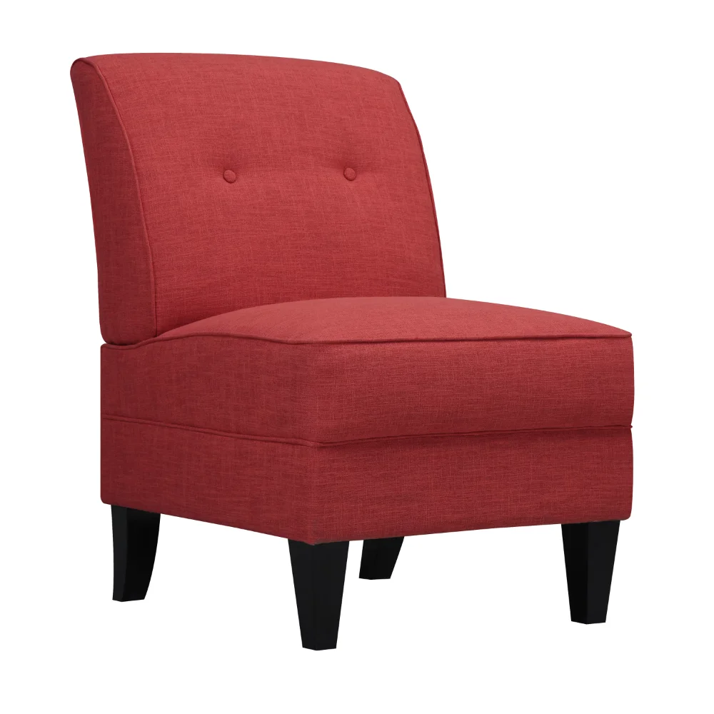 Thornton Armless Chair in Sunrise Red Linen 
Thornton Armless Chair in Sunrise Red Linen